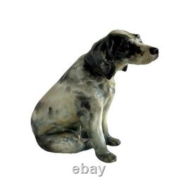 Royal Doulton Seated English Setter with Collar 6.5 HN975 1929 Very Rare VTG