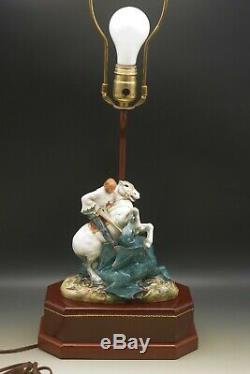 Royal Doulton St George Slaying Dragon Hn 2051 Lamp 28 Very Rare Vintage