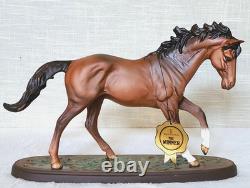 Royal Doulton The Winner Very Rare Brown Matt Colourway Model No. DA 154 Boxed