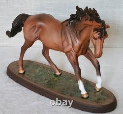 Royal Doulton The Winner Very Rare Brown Matt Colourway Model No. DA 154 Boxed