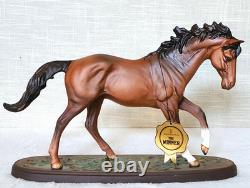 Royal Doulton The Winner Very Rare Brown Matt Colourway Model No. DA 154 Boxed