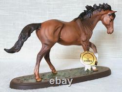 Royal Doulton The Winner Very Rare Brown Matt Colourway Model No. DA 154 Boxed