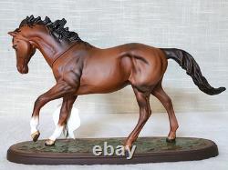 Royal Doulton The Winner Very Rare Brown Matt Colourway Model No. DA 154 Boxed