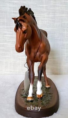 Royal Doulton The Winner Very Rare Brown Matt Colourway Model No. DA 154 Boxed