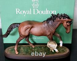 Royal Doulton The Winner Very Rare Brown Matt Colourway Model No. DA 154 Boxed
