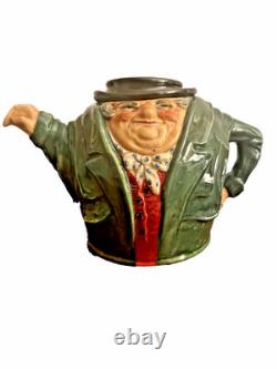 Royal Doulton Tony Weller Character Toby Teapot C. 1939 Very Rare No Chips