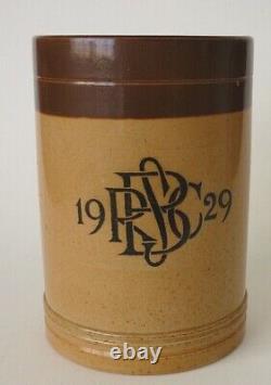 Royal Doulton Very Rare Stoneware 1929 Royal Bangkok Sports Club Tankard