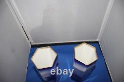 Royal Doulton Vintage Very Rare Blue Childrens Series Vases Lot Of 2