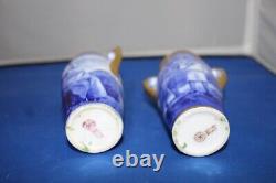 Royal Doulton Vintage Very Rare Lot Of 2 Blue Childrens Series Vases