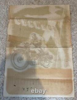 Royal Enfield Motorcycle Poster'Forward into this New Era' 1950s Very Rare