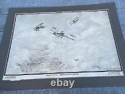 Royal Flying Corps Very Rare Flight Training Poster WW1 Airplanes Aircraft RFC