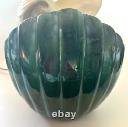 Royal Haeger MERMAID HUGGING FISH Porcelain 19.5 VERY RARE 50s TV Lamp #6067
