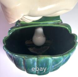 Royal Haeger MERMAID HUGGING FISH Porcelain 19.5 VERY RARE 50s TV Lamp #6067