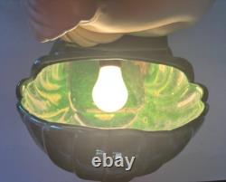 Royal Haeger MERMAID HUGGING FISH Porcelain 19.5 VERY RARE 50s TV Lamp #6067