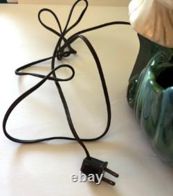 Royal Haeger MERMAID HUGGING FISH Porcelain 19.5 VERY RARE 50s TV Lamp #6067