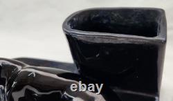 Royal Haeger R638-L Black Panther Cat Planter Bookend Vintage Very Rare Find