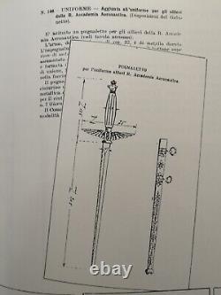 Royal Italian Military Air Force Academy cadet dagger sword year 1925 very rare