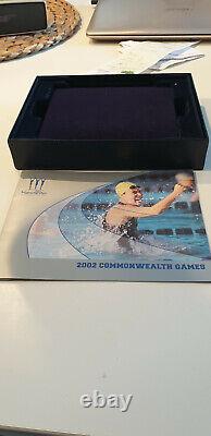 Royal Mint 2002 UK Commonwealth Games Silver Proof set, Gold plated. Very Rare