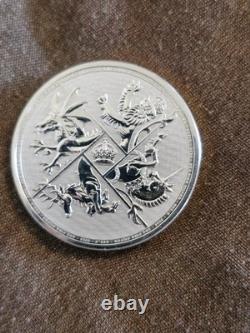Royal Mint 2024 4 Nations 2oz Silver 999 Bullion Coin Very Rare