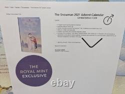 Royal Mint Snowman 2021 Advent Calendar VERY RARE limited edition of 1500