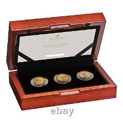 Royal Mint Through Time 3-Coin Gold Set Limited Edition 99 A Very Rare Set Coins