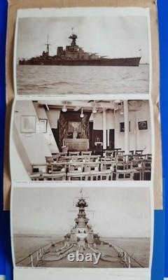 Royal Navy HMS HOOD, Souvenir Letter Card, very old and rare, signs of aging