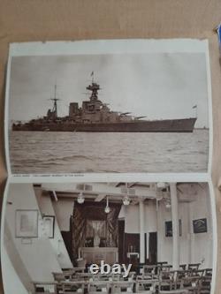 Royal Navy HMS HOOD, Souvenir Letter Card, very old and rare, signs of aging