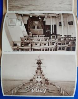 Royal Navy HMS HOOD, Souvenir Letter Card, very old and rare, signs of aging
