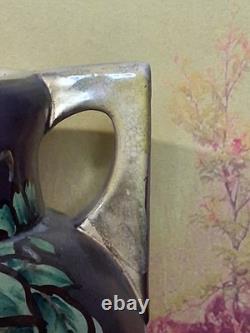 Royal Satsuma Large Gold gilded birds moriage mid 19th. C. Very rare piece