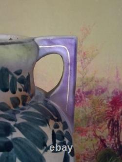 Royal Satsuma Large Gold gilded birds moriage mid 19th. C. Very rare piece