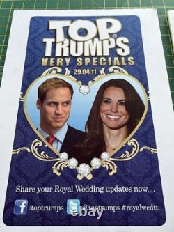 Royal Wedding 2011 William & Kate TOP TRUMPS PROMOTIONAL PLACARDS! Very RARE