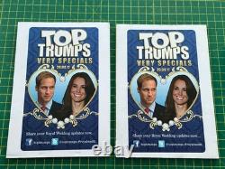 Royal Wedding 2011 William & Kate TOP TRUMPS PROMOTIONAL PLACARDS! Very RARE