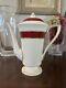 Royal Worcester Belvoir Red Coffee Pot Very Rare Beautiful Most Excellent Look