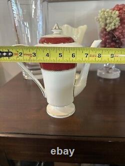 Royal Worcester Belvoir Red Coffee Pot Very Rare Beautiful Most Excellent Look