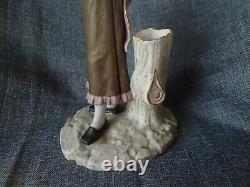 Royal Worcester Figurine 1883 GIRL WITH BASKET JAMES HADLEY VERY OLD & RARE