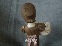 Royal Worcester Figurine 1883 GIRL WITH BASKET JAMES HADLEY VERY OLD & RARE