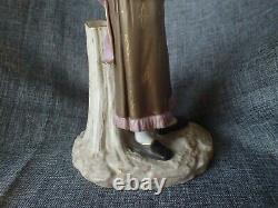 Royal Worcester Figurine 1883 GIRL WITH BASKET JAMES HADLEY VERY OLD & RARE