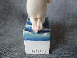 Royal Worcester Figurine 1935 GOOD LUCK TO YOUR FISHING- RW3095 very rare