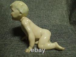 Royal Worcester Figurine 1942 RW3381 CHILD (Crawling) VERY RARE English China