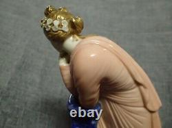 Royal Worcester LARGE Figurine 1867 FEMALE REPOSE VERY OLD & RARE J HADLEY