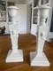 Royal copenhagen Lion Candlesticks, pair. White version very rare