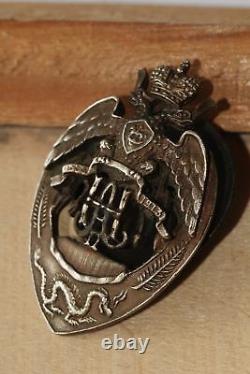 Russian Bronze Badge, Original Imperial Trans-Baikal Cossack Army Very Rare 1914