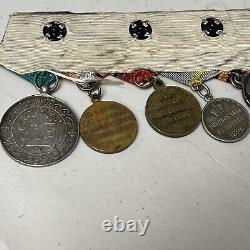 Russian Imperial Set Of 5 Medals Original Persian Medal Very Rare