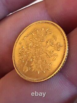 Russian imperial 1877 3 Rubles Gold Coin, Key Date, VERY RARE COIN