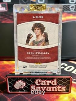 SEAN O'MALLEY AUTO RARE PATCH FIGHTER WORN #d /10 2021 PANINI CROWN ROYALE UFC