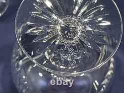 Set Of 3 Royal Doulton Mayfair Crystal Brandy Sniffer Very Rare Pattern HTF