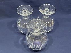 Set Of 3 Royal Doulton Mayfair Crystal Brandy Sniffer Very Rare Pattern HTF