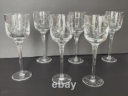 Set Of 6 Royal Doulton Saturn Wine Glasses 9.5Very Rare Excellent Condition