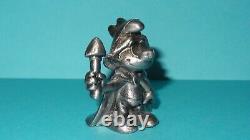 Smurfs PEWTER King Smurf Royal Crown 20074 Vintage Very Rare Display Figurine