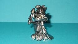 Smurfs PEWTER King Smurf Royal Crown 20074 Vintage Very Rare Display Figurine